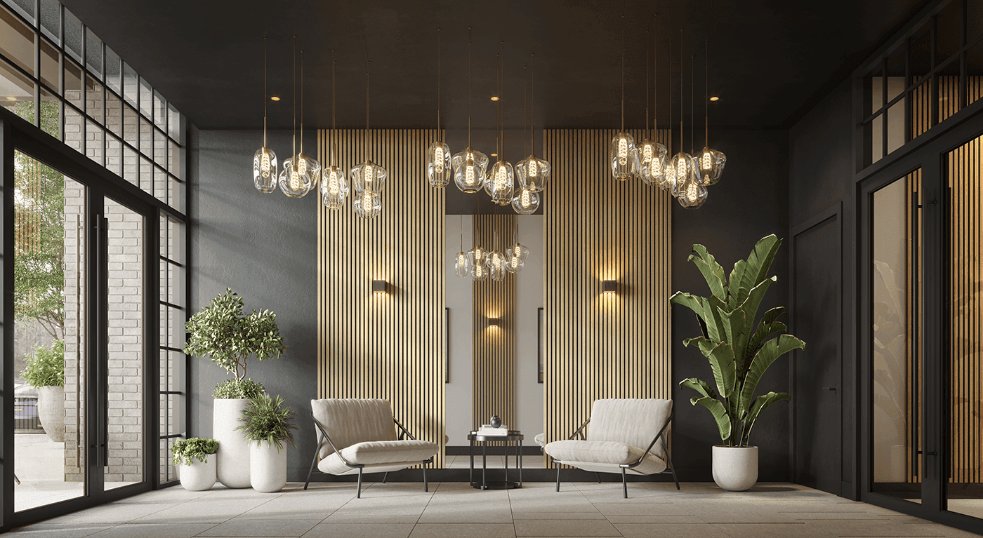 The lobby at Vela Astoria New York